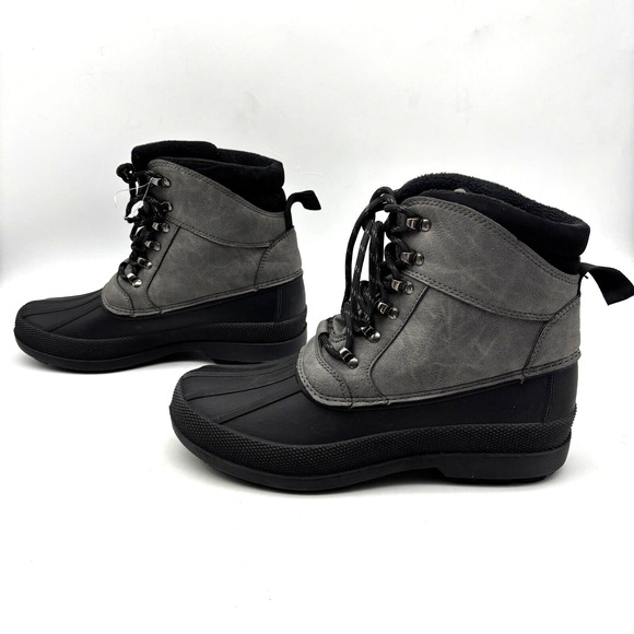 NEW Denali 'EXPEDITION' Gray Suede Leather Rubber Winter Boots Men's US9 UK8 - Picture 6 of 14